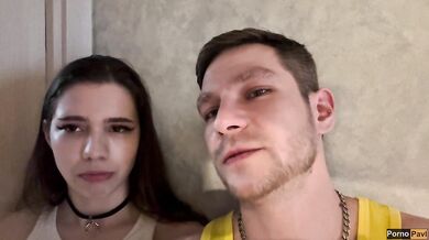 Wife Shocked by Double Blowjob Cum Explosion FMM Threesome Destroyed