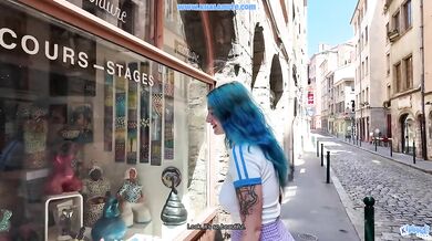 Tinder Blue Hair Alt Girl Khalamite Destroys Me POV Creampie Wreck