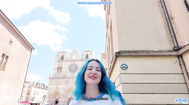 Tinder Blue Hair Alt Girl Khalamite Destroys Me POV Creampie Wreck