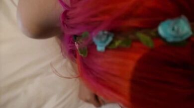 Pink Haired Cheating Slut Gushed by Two BBC Gangbang Creampies