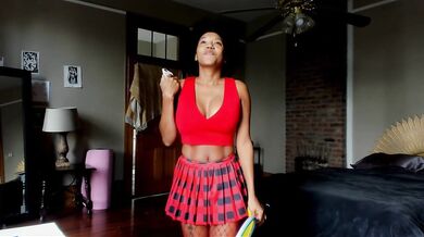 Tennis Student Rosaline Big Black Ass Destroyed by BWC Dildo Ride