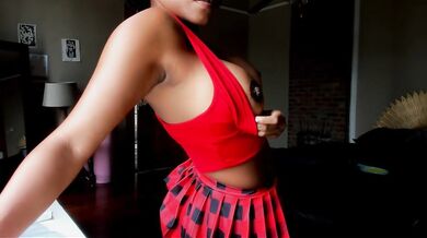 Tennis Student Rosaline Big Black Ass Destroyed by BWC Dildo Ride