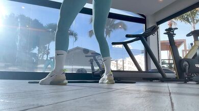 18yo Latina Bubble Butt Teen Destroys Trainer Cock Gym Fuck