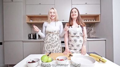 Kitchen Threesome Balls Deep Anal Destroys Angelina Gushing Cum Facial