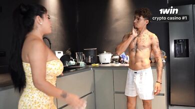 Busty Latina Maid's Huge Tits Bounce Destroyed Doggystyle Cum Gush Raise