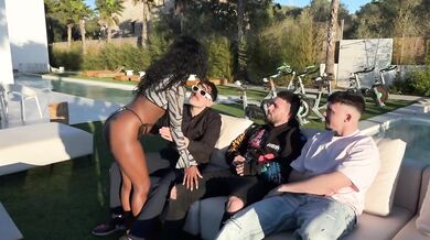 Ebony Prostitute Double Vaginal Gangbanged Choked No Pay Destroyed