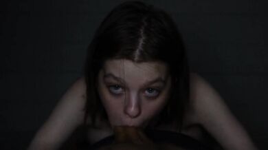 18yo Kira Mercy Chokes Gags on Huge Cock Throatpie Destroyed