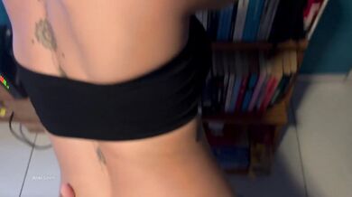 Blonde Brazilian Step Sis Rides Gamer Cock Cowgirl Cum Gush