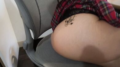 Bimbo Schoolgirl Huge Ass Tits Choked Creampied by Teacher Cock