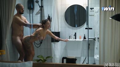 Shower Cum Flood Face Big Tits Moaning Real Fuck Gush
