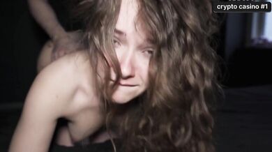 Choked Petite Slut Eyes Roll in Shaking Orgasms