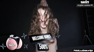 Choked Petite Slut Eyes Roll in Shaking Orgasms