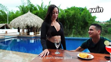 Big Booty Colombian Daniela Pool Table Destroyed Gushing Hard
