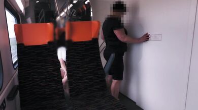 Buxom MILF Dada Deville Fucked Hard For Cash On Train Gushing Squirt Cumshot