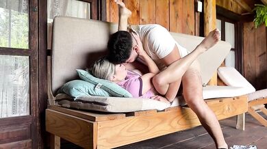 Cutest Blonde Bestie Dumps BF Bounces Big Dick Gushing