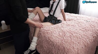 Submissive Schoolgirl Petite Doggy Creampie Destroyed