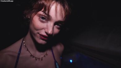 Tiny Shrooms Q Gushed Choked on Jack Palmer Huge Cock Hottub Destroy