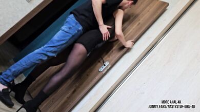 Ripped Tights MILF Ass Destroyed Rough Anal Creampie Rage