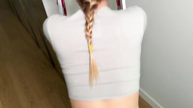 Tore Tight Jeans Off Broke Student Big Ass Slut Fucked Raw