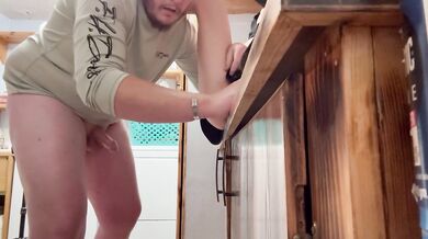 Teen Babysitter Pantry Sneak Creampie Bent Over Destroyed