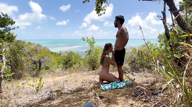 Caught Nude Beach Anal Destroys Latina Big Ass Gushing Public Blowjob