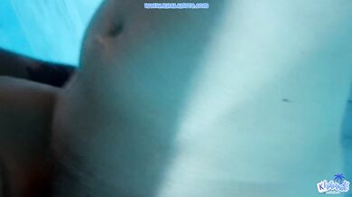 Blue Hair French Slut Choked Gushed in Thailand Public Pool Fuckfest