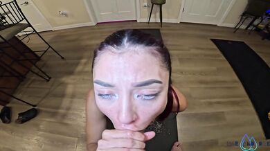 Petite Pigtail Yoga Spinner Squirts Gushes Creampied Destroyed
