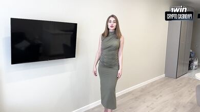 Stepmom Big Ass Destroyed by Butt Plug Tight Dress Gush Explosion