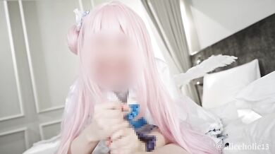 Blue Archive Cosplay Kazusa Noa Yuka Gushed Choked at Comiket