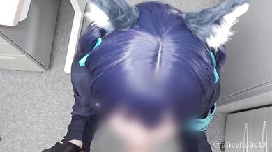 Blue Archive Cosplay Kazusa Noa Yuka Gushed Choked at Comiket