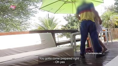Thay Ksada Hotwife Drains Delivery Boy Big Dick Cuck Watches Gush