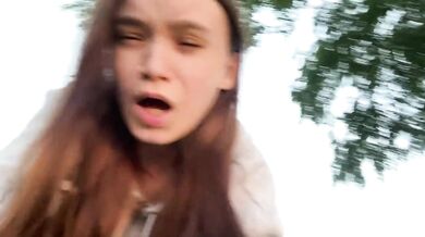 Destroyed Best Friends Hot GF Doggystyle Forest Cum Legs While He Tents