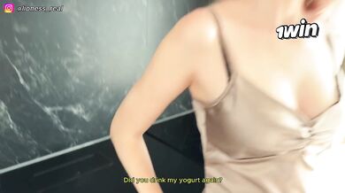 Viagra Prank Destroys Petite Cheating GF On Kitchen Table Cum Explosion