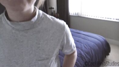 Petite Big Ass Step Sis Dahlia Red Chokes Deep on Bros Cock Cum Gush Revenge