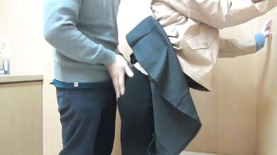 Horny Shopping Wife Drops Panties Toilet Creampie Gush Destroyed