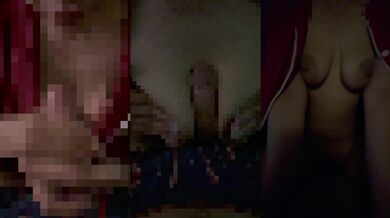 Gorgeous female student rides and jerks off her thick tits glistening with thick spit