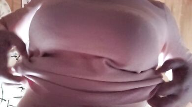 Crawling on all fours while nipples edge for another load