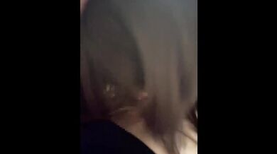 My friend’s sister shakes her gigantic Japanese tits while blowing me dry