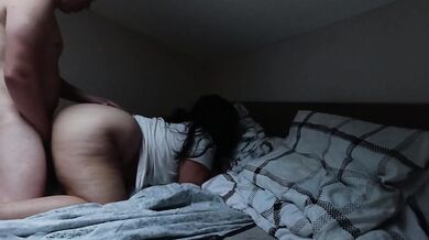 Hard doggystyle pounding my stepsister in our shared bedroom