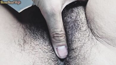 Thick load left dripping after late night hairy creampie fuck