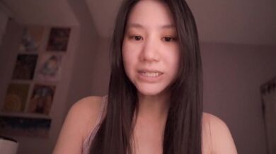 A quaking sloppy mess as she loses it solo under ASMR