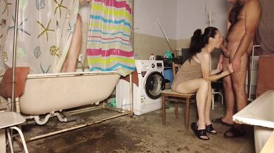 Wife’s best friend rides me hard in shower creampie