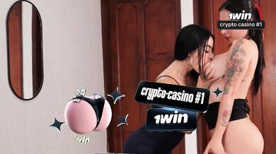 Latina MILF friend ties me into the best lesbian kiss xxx