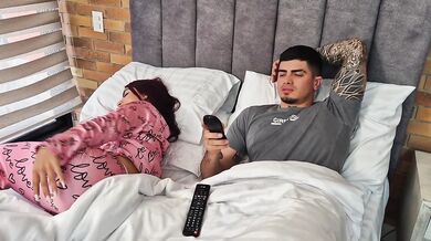 I bust my bestie’s sloppy girlfriend so hard she’s drenched in cum