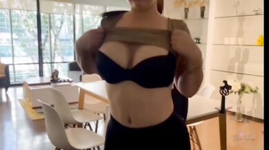 Big ass latina lets stranger cum in her face missionary style