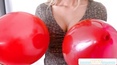 Taboo Valentine's Day with my Thirsty Stepmom moaning like a pornstar
