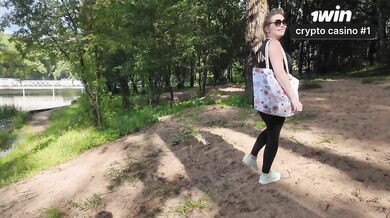 Blonde milf creampie her son's friend raw doggy in HD