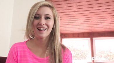 Lilly Banks gets a nice hard deep fucking gagging on huge cock