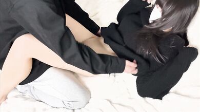 Japanese girl gets stoned on vodka and deep throats every cock thrust in between friends