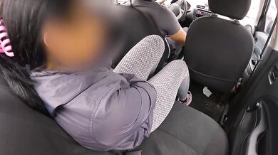 Fingering in the backseat with his tantalizing lips on mine
